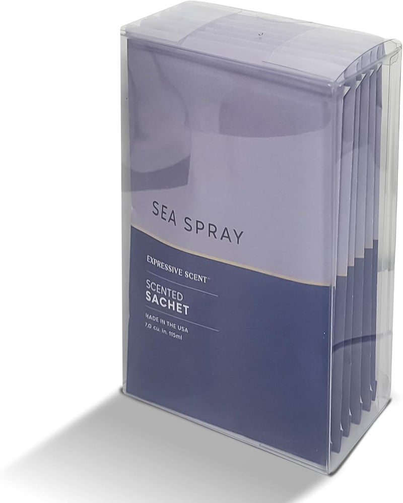 Expressive Scent – أكياس عطرية للمنزل: عطر فاخر يدوم طويلاً، للخزائن والأدراج والسيارات والمطبخ، رذاذ البحر - Image 1